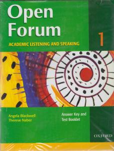 open forum 1 academic listening and speaking اپن فروم 1 ( اپن فرام 1) لیسنینگ اند اسپیکینگ