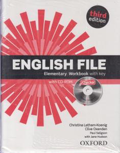 انگلیش فایل المنتری(استیودنت و ورک بوک)ویرایش سوم.english file elementary student&work book