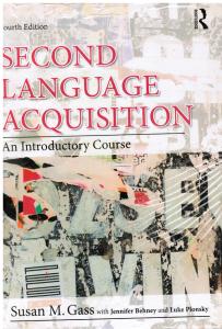 سکند لنگوییج اکوسیشن ان اینتروداکتری کورس second language acquisition an in introductory course