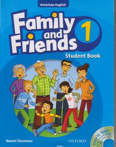 american family and friends 1 s&w book ( آمریکن فامیلی اند فرند 1 استیودنت و ورک بوک تک جلدی )