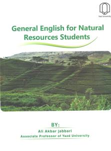 general english for natural resource studentزبان منابع طبیعی