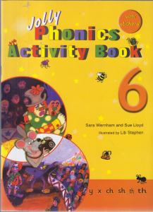 jolly phonics activity book6 with stickers جولی فونیکس اکتیویتی بوک6 با استیکر