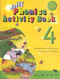 jolly phonics activity book 4 with stickers ( جولی فونیکس اکتیویتی بوک 4 با استیکر )