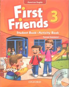 american english first friends 3 student+active book آمریکن انگلیش فرست فرند 3 استیودنت + اکتیو بوک ( تک جلدی )