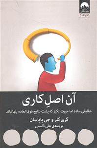 آن اصل کاری ( حقایقی ساده اما حیرت انگیز که پشت نتایج فوق العاده پنهان اند )