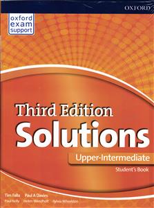 solutions upper intermediate third edition student & work book سولوشون آپر اینترمدیت ویرایش سوم 3 با ورک بوک
