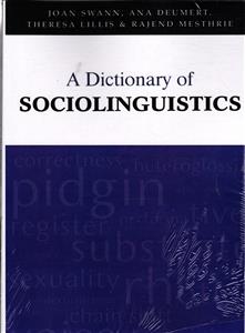 a dictionary of sociolinguistics ( دیکشنری آف سوشیولینگوئیستیک )